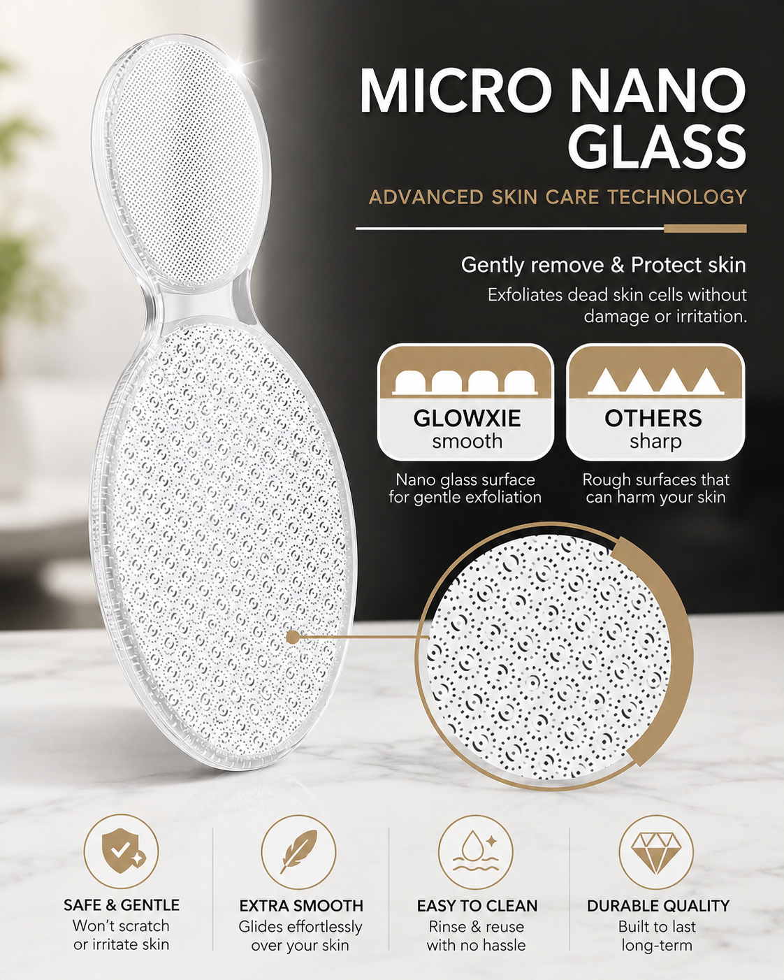 HeelGlow™ | Nano Glass Foot Exfoliator