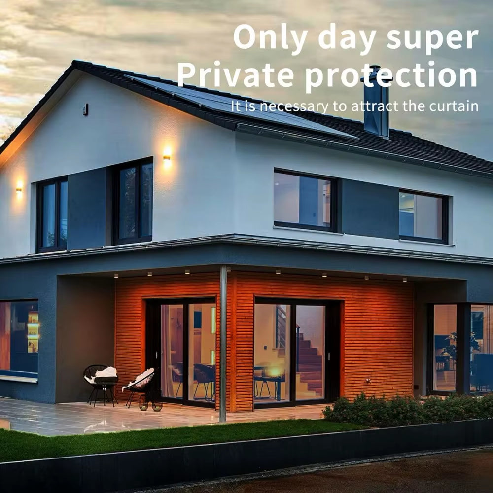 Window Privacy Film One Way Daytime Mirror Tint Treatments UV Heat Control Vinyl Stickers Sun Block Glass Paper Door Covering