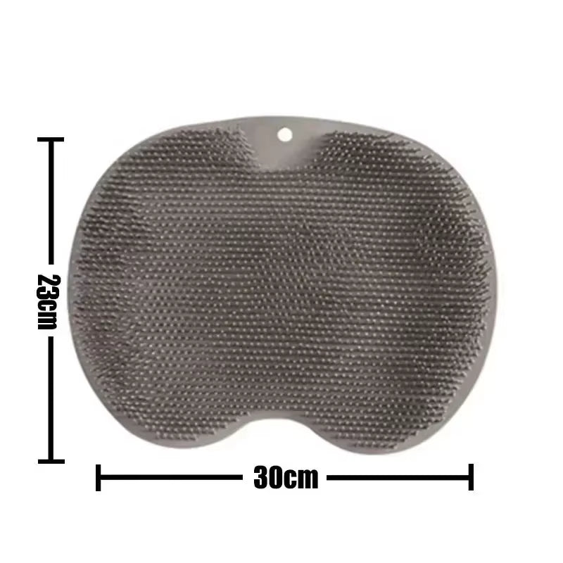Foot Wash Mat Silicone Sponge Body Brush in the Shower Reusable Wall Mounted Back Silicone Bath Foot Massage Pad Shower