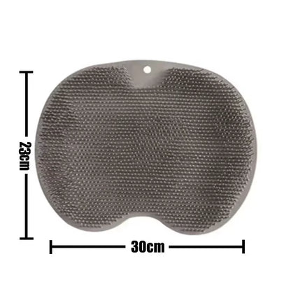 Foot Wash Mat Silicone Sponge Body Brush in the Shower Reusable Wall Mounted Back Silicone Bath Foot Massage Pad Shower