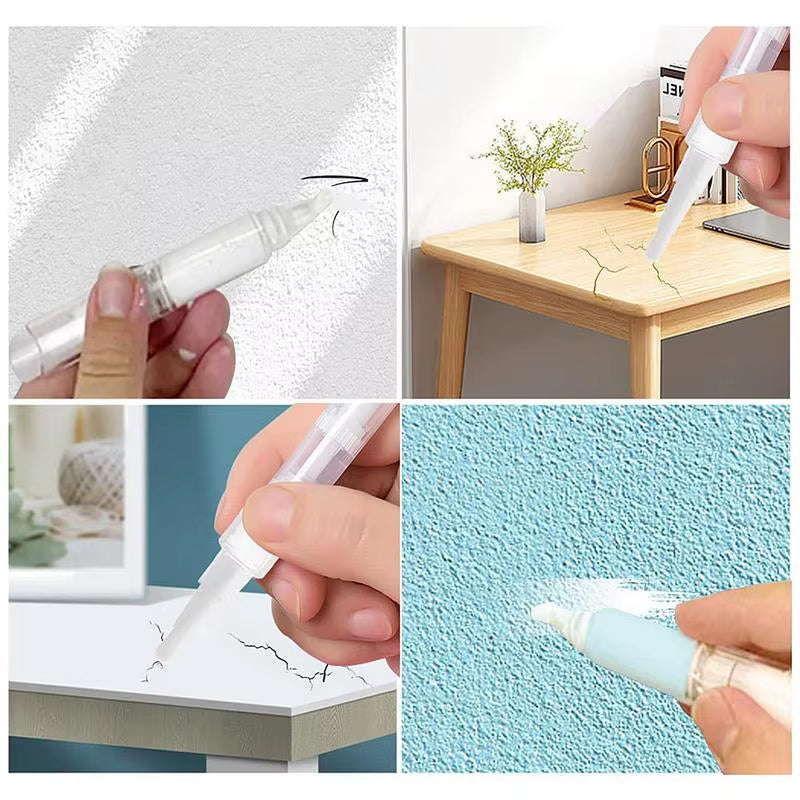 Household Touch up Paint Pens Universal Wall Furniture Scratch Repair Brush Refillable Leak-Proof Paint Brush Pen with Injector