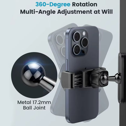 Tenmtoo Gym Magnetic Phone Holder 360 Adjustable Stand for Magsafe Compatible with All 4.7-6.5 Inch Smartphones Iphone 15 14 13