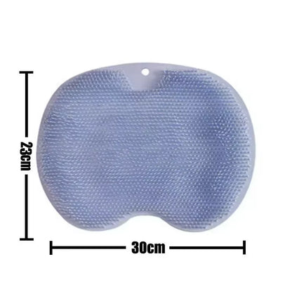 Foot Wash Mat Silicone Sponge Body Brush in the Shower Reusable Wall Mounted Back Silicone Bath Foot Massage Pad Shower