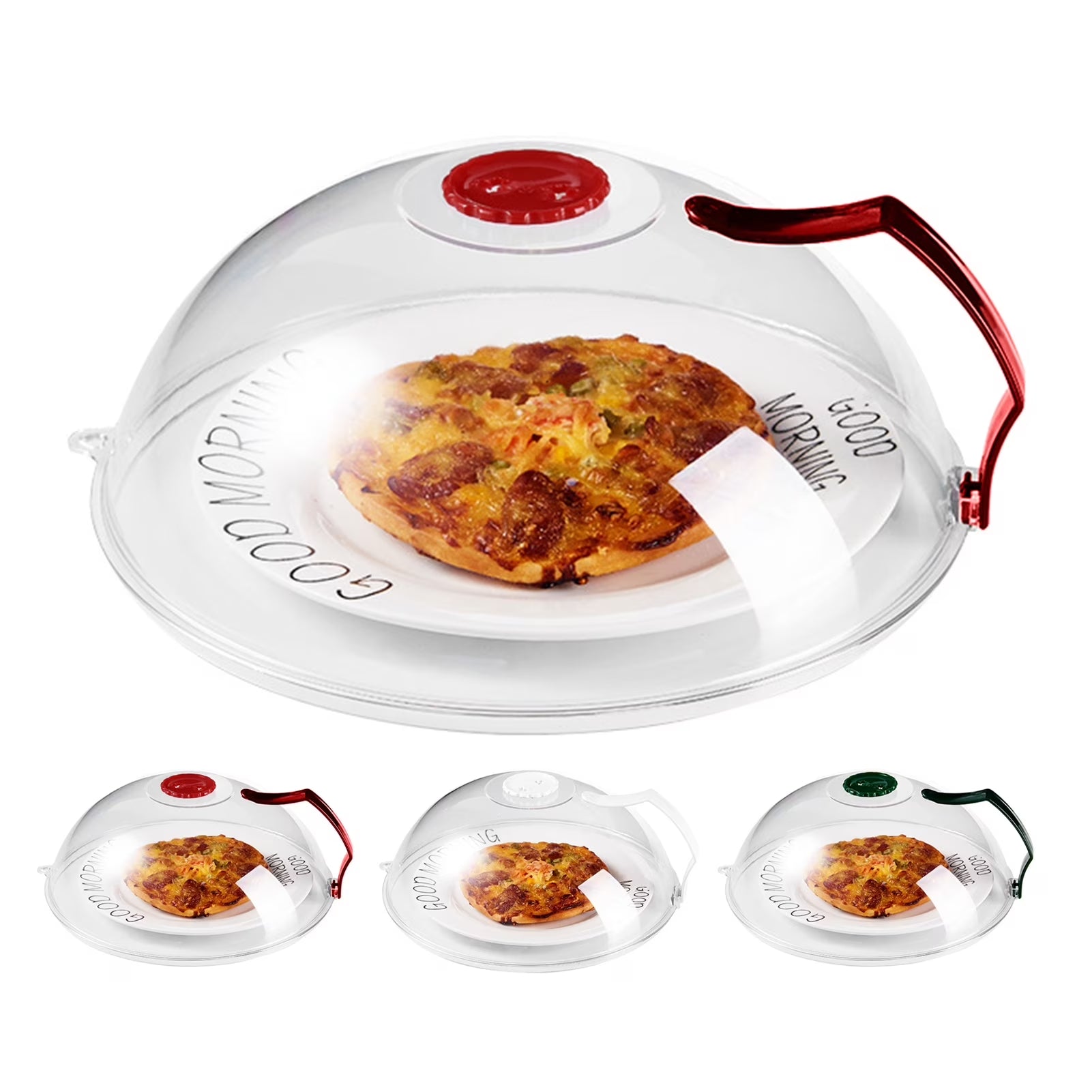 Microwave Plate Cover, Anti-Splatter Plate Lid with Steam Vents, Microwave Food Cover, Microwave Splatter Guard Lid with Food-Grade PP Material Bpa-Free