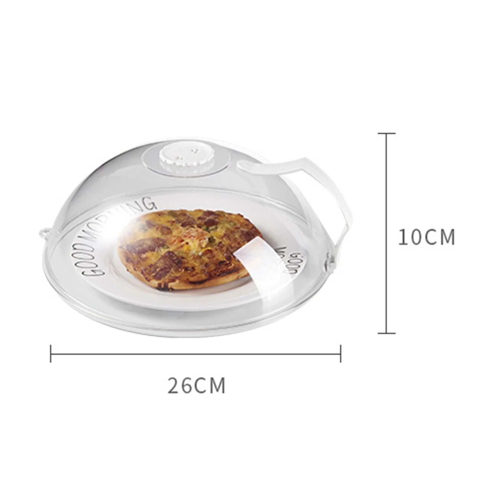 Microwave Plate Cover, Anti-Splatter Plate Lid with Steam Vents, Microwave Food Cover, Microwave Splatter Guard Lid with Food-Grade PP Material Bpa-Free