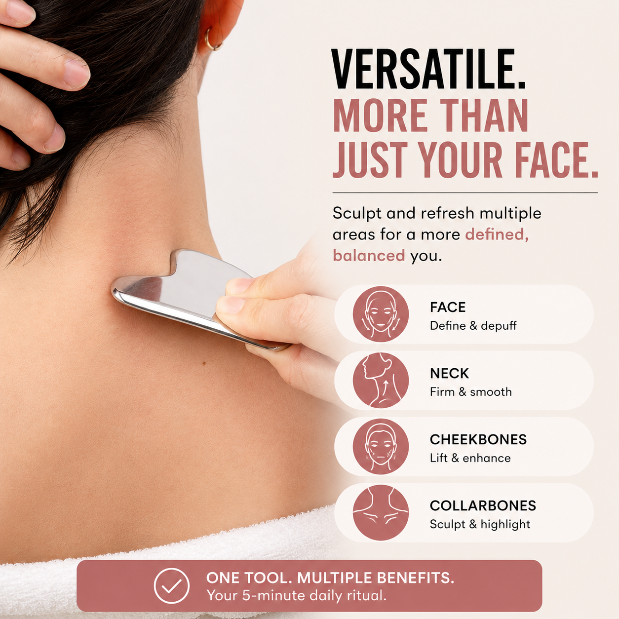 Sculptiva™ Facial Guasha Sculpting Tool