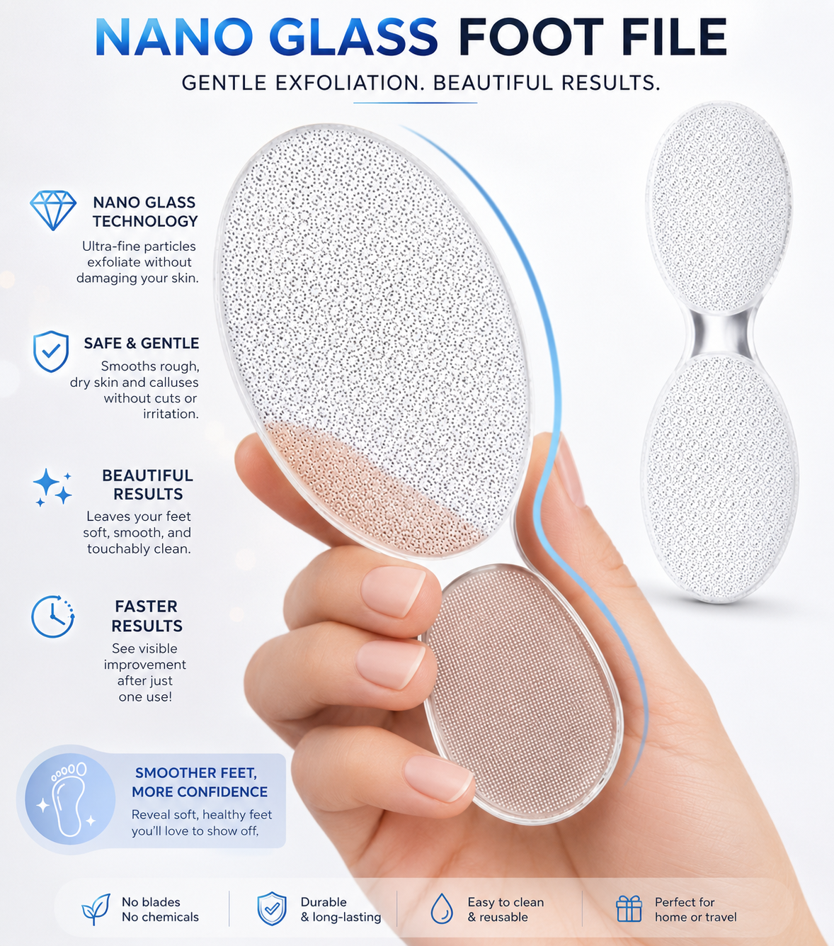 HeelGlow™ | Nano Glass Foot Exfoliator