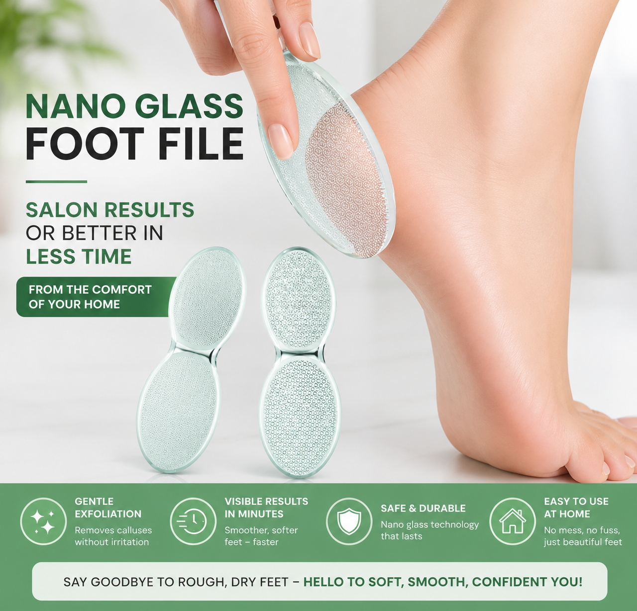 HeelGlow™ | Nano Glass Foot Exfoliator