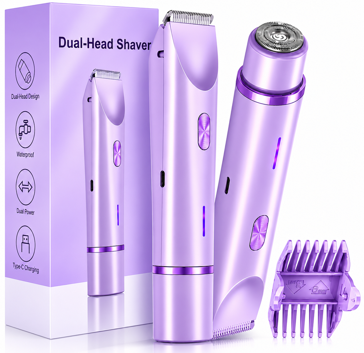 SilkSwipe™ | 2-in-1 Precision Shaver