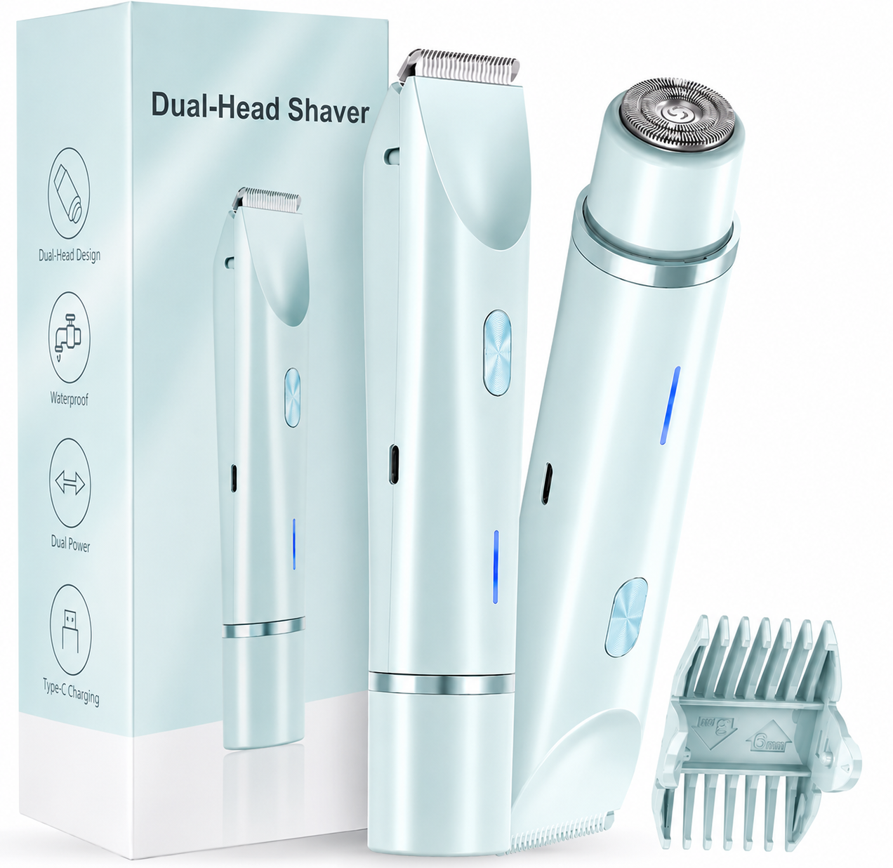 SilkSwipe™ | 2-in-1 Precision Shaver