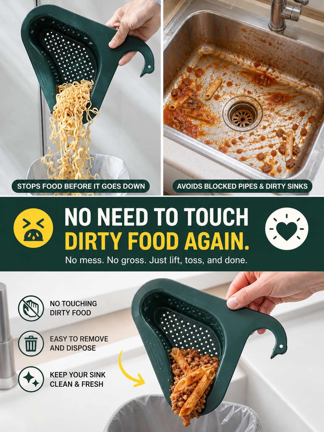 Drainzy™ – The No-Mess Sink Filter