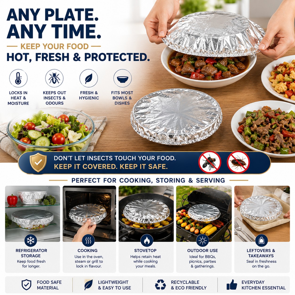 HeatLock™ Food Covers