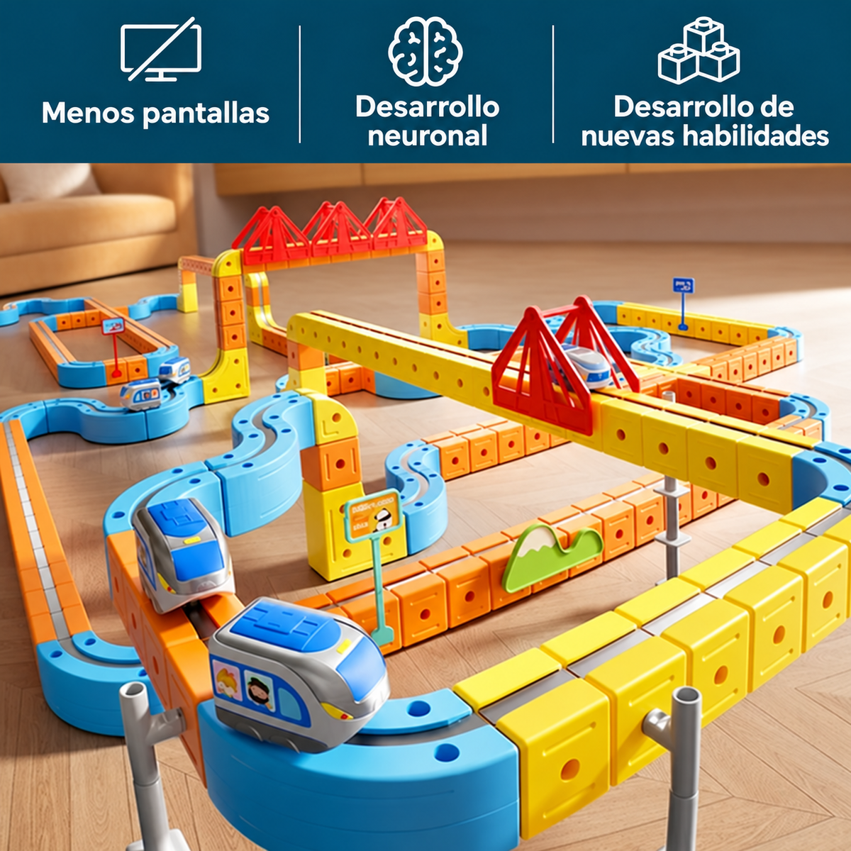 ImaginaRail™ — Tren magnético de construcción