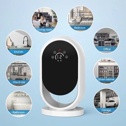 Acare Air Dehumidifier with Humidity Control Air Dryer with 1.8L Water Tank Moisture Absorbers for Home Closet Basement Wardrobe