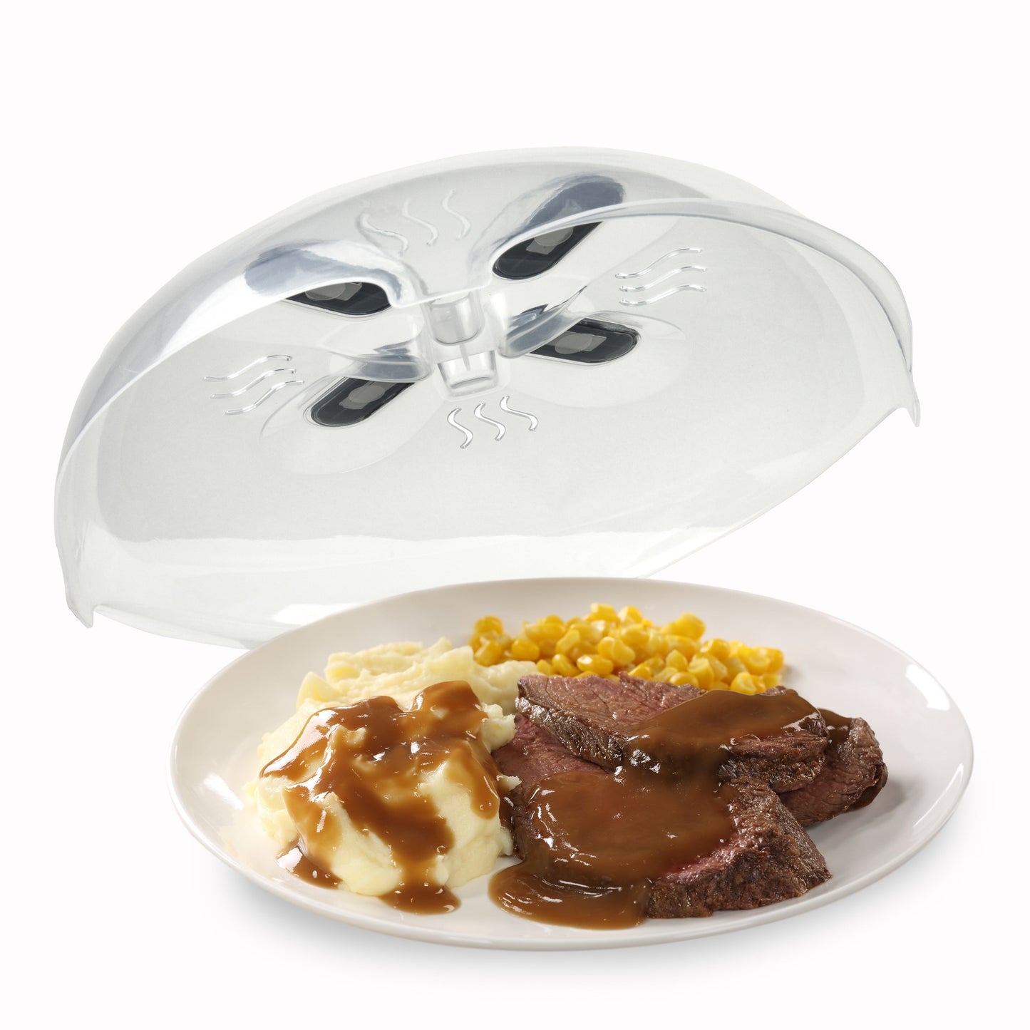 12-Inch Microwave Plate Cover Shield with Magnets