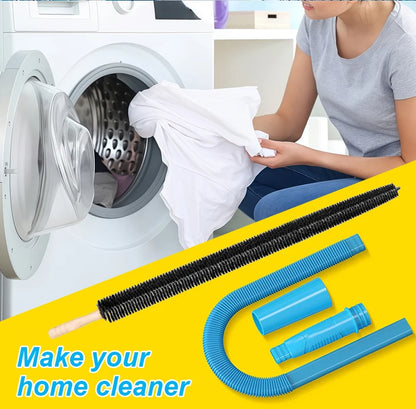 Dryer Vent Cleaner Kit Compatible with Most Vacuum Cleaner, Dryer Lint Brush and Vacuum Hose Attachment with Universal Connector