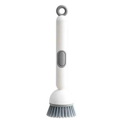 Kitchen Pot Brush for Home Use Long Handle Rotating Dish Washing Scrubber with Liquid Dispenser Bowl Pans Brush Cleaning Tools
