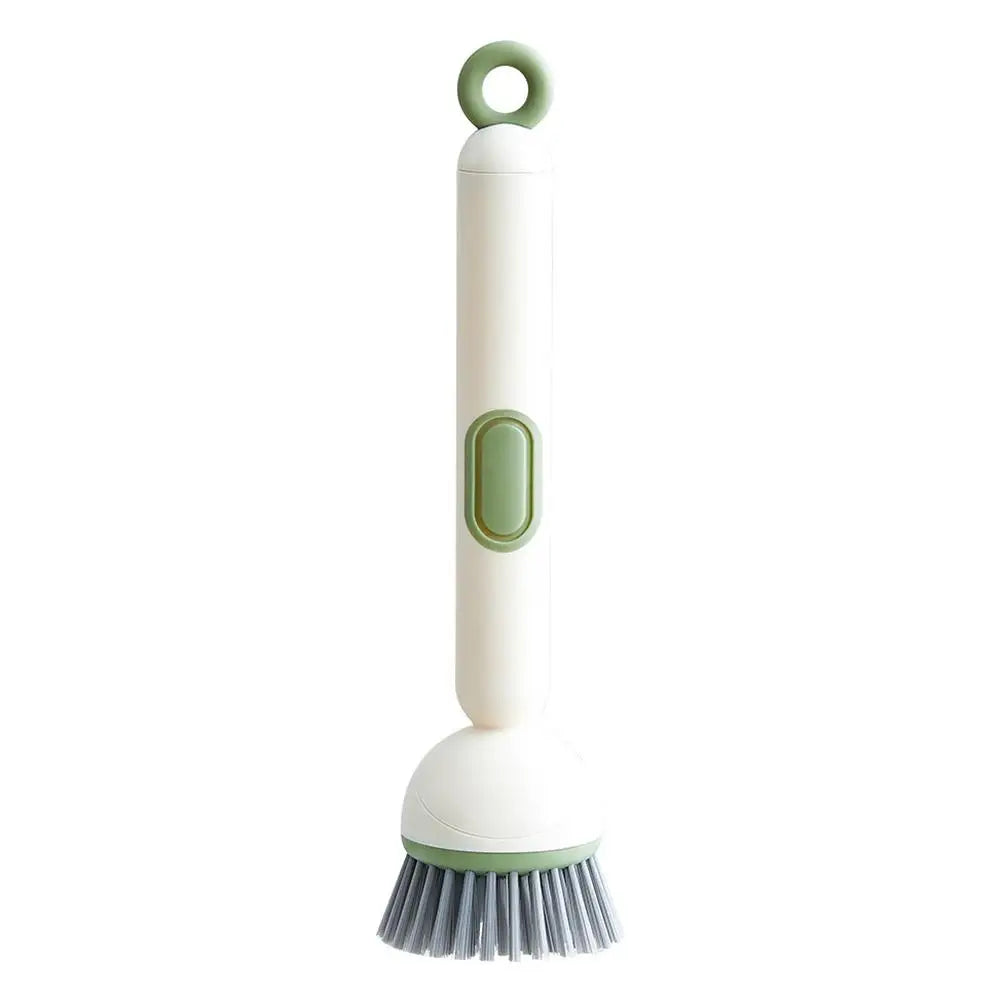 Kitchen Pot Brush for Home Use Long Handle Rotating Dish Washing Scrubber with Liquid Dispenser Bowl Pans Brush Cleaning Tools
